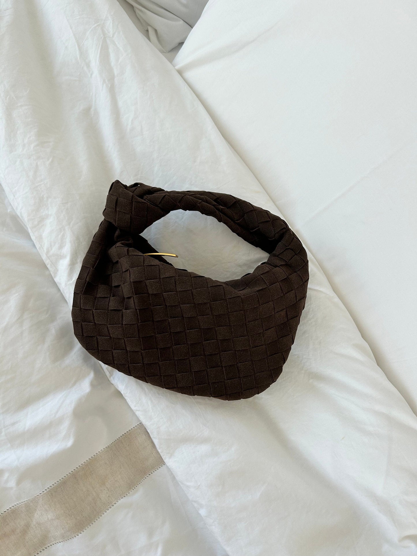 Renée | Borsa Mini in Camoscio Intrecciato Morbido