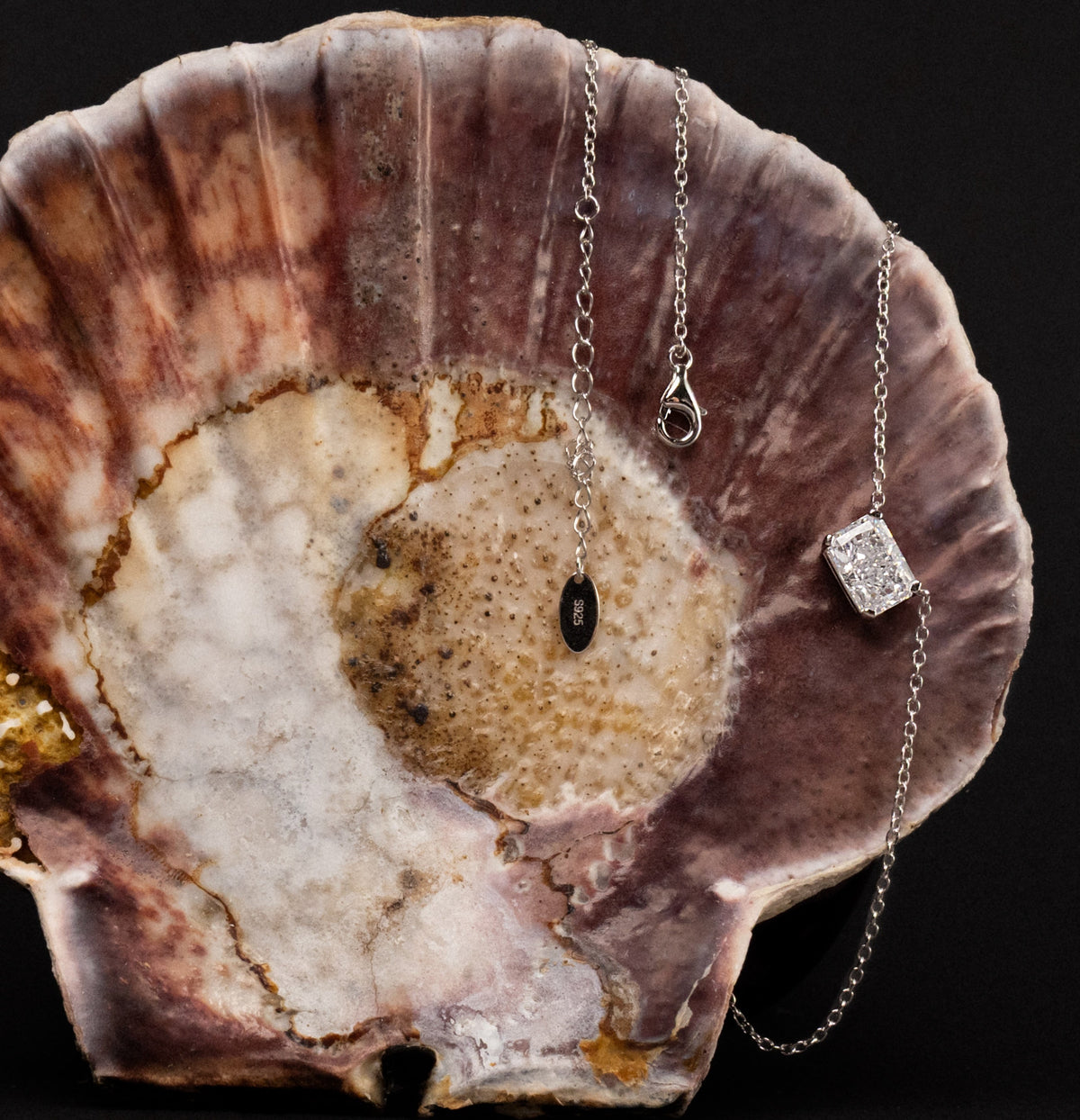 East-West Radiant Pendant Necklace