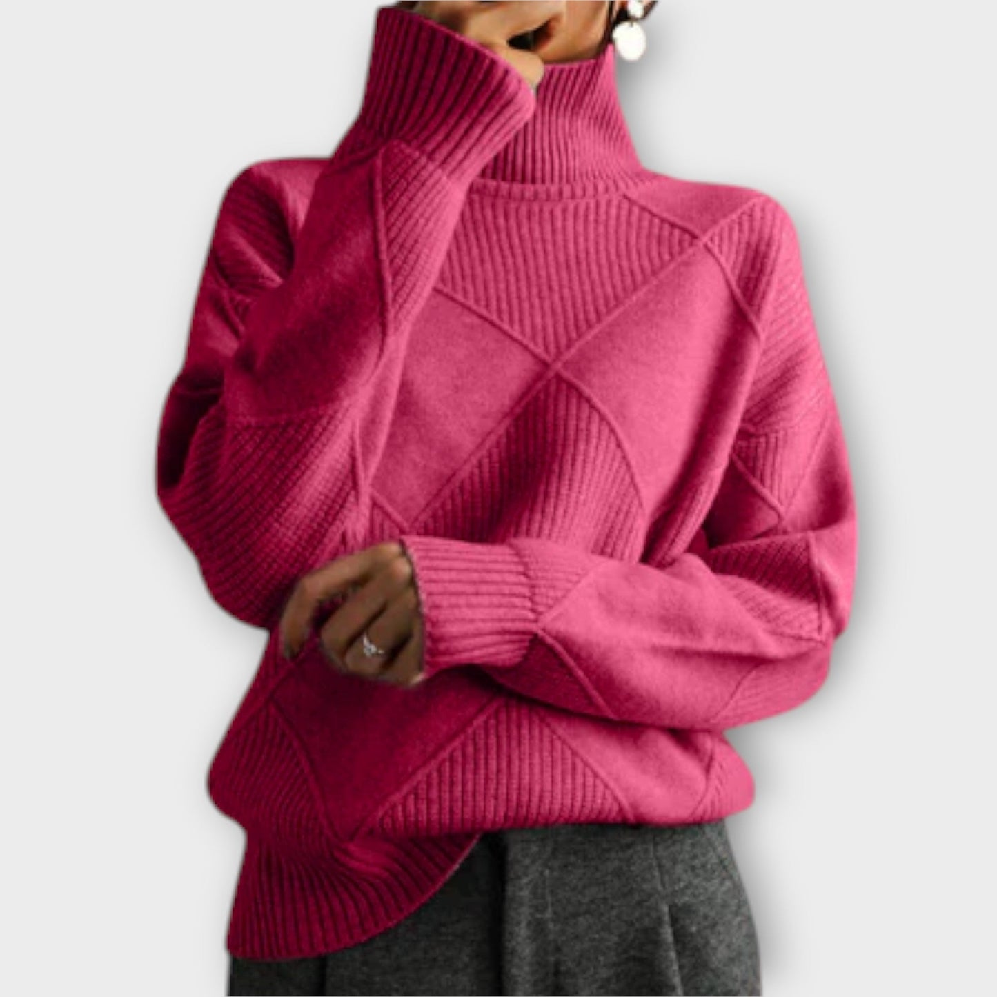 Melanie - Maglione Collo Alto Confortevole