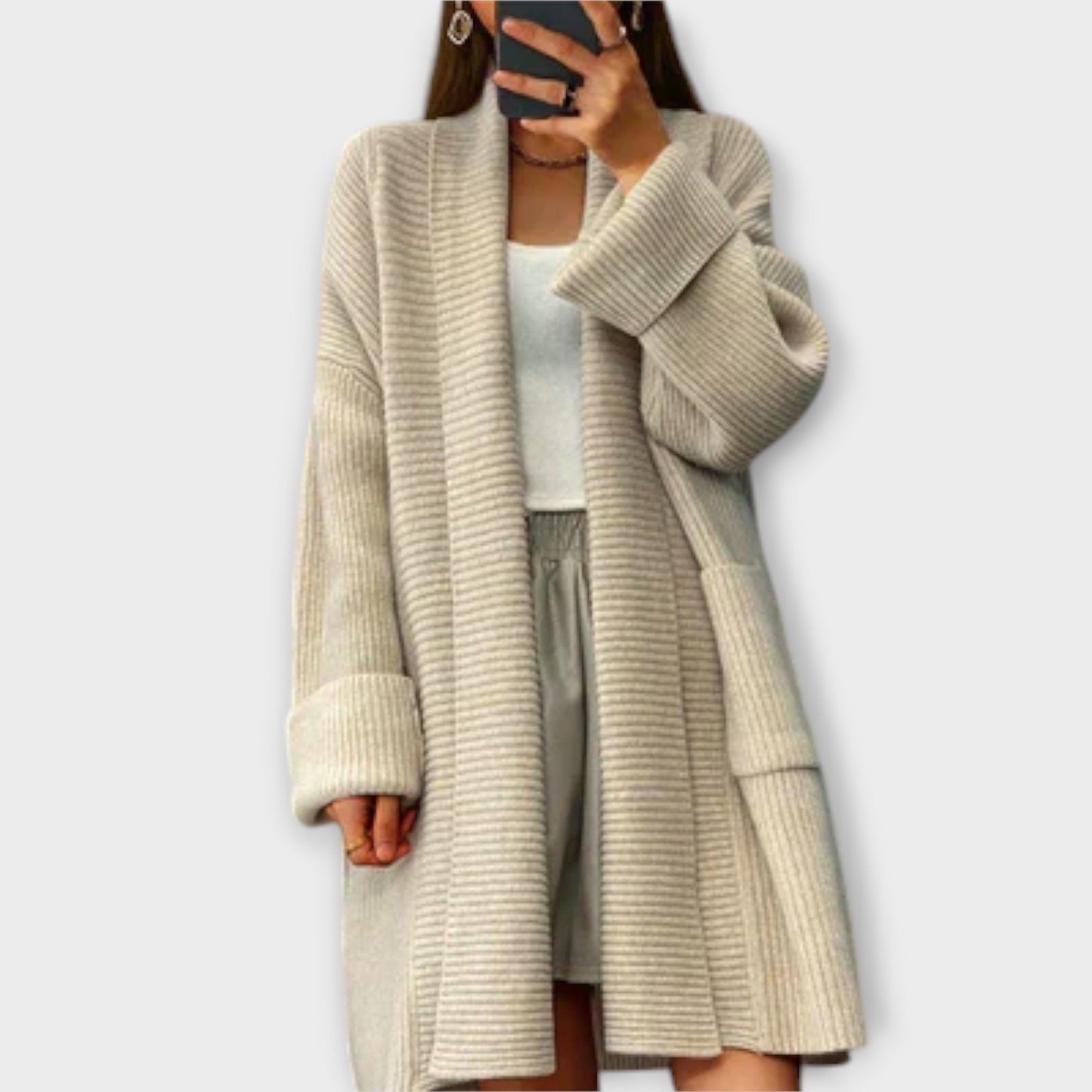 Eufemia - Cardigan Lungo in Maglia