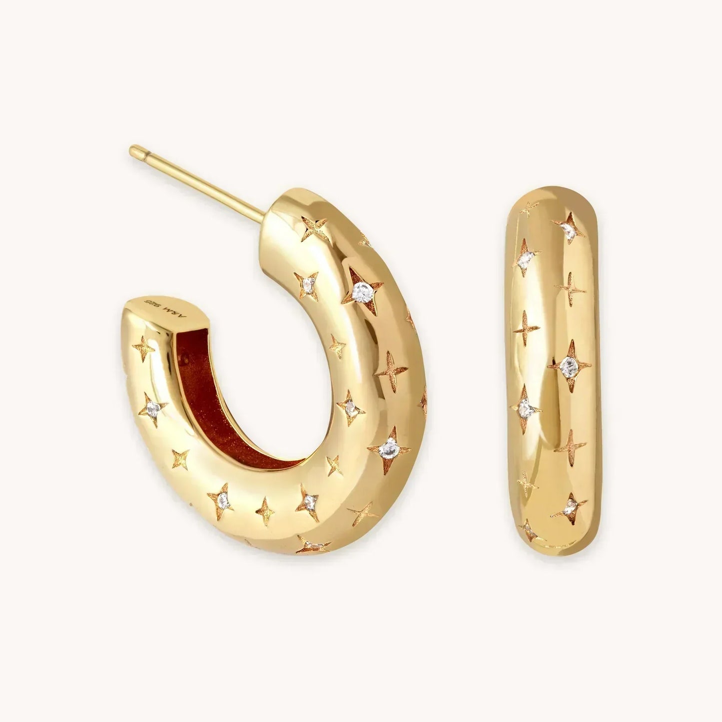 Florenzi | Orecchini a Stella in Oro 18k