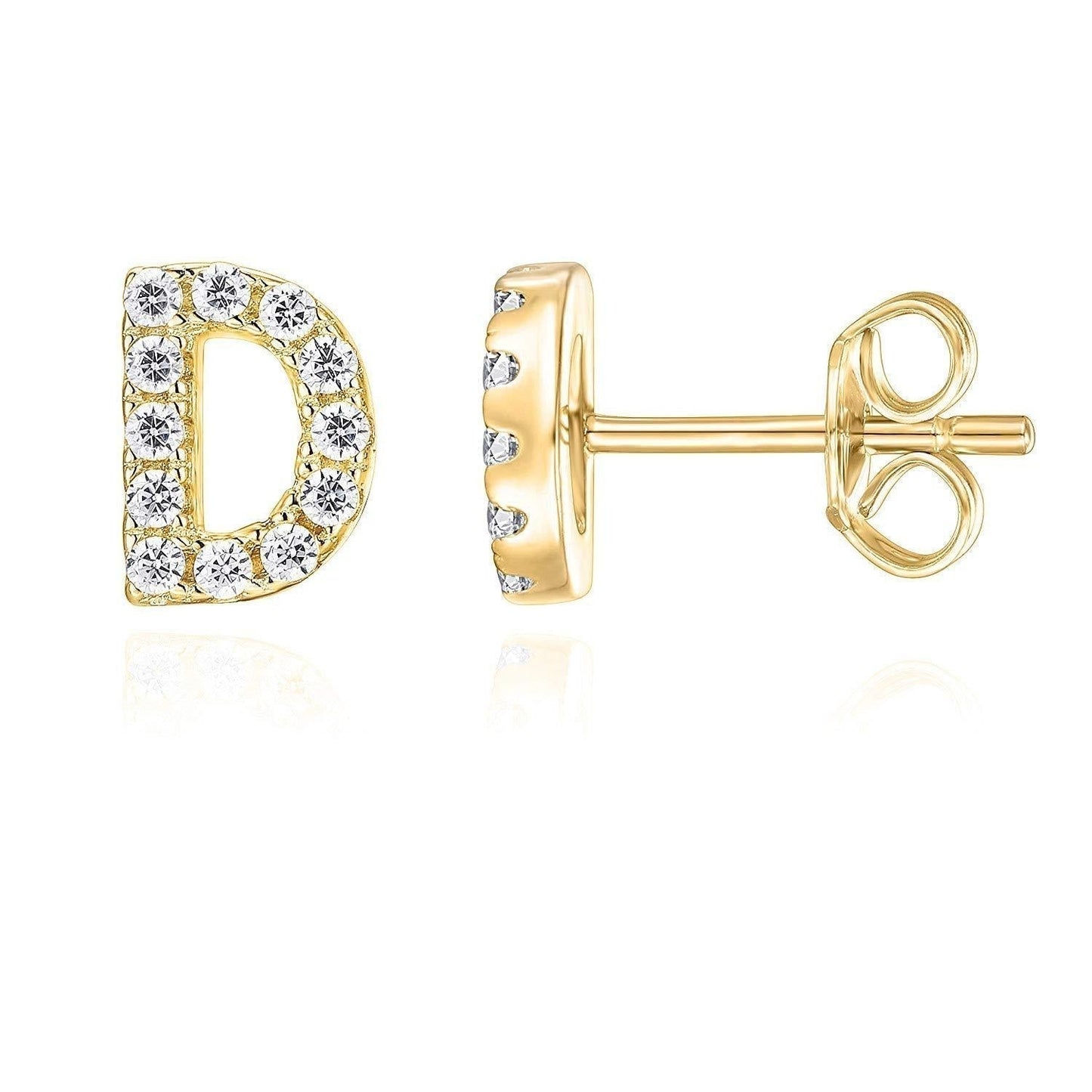 Michela | Orecchini Lettera in Oro 18k