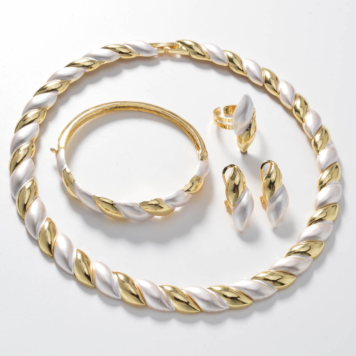 Set di gioielli 4 pezzi Chunky Twist