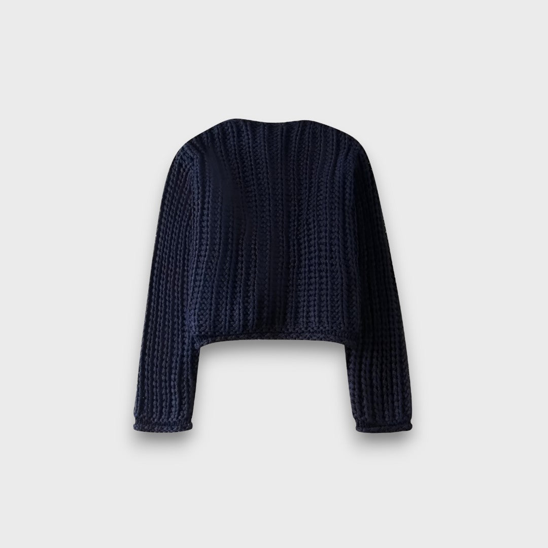 Moretta – Cardigan corto in maglia grossa