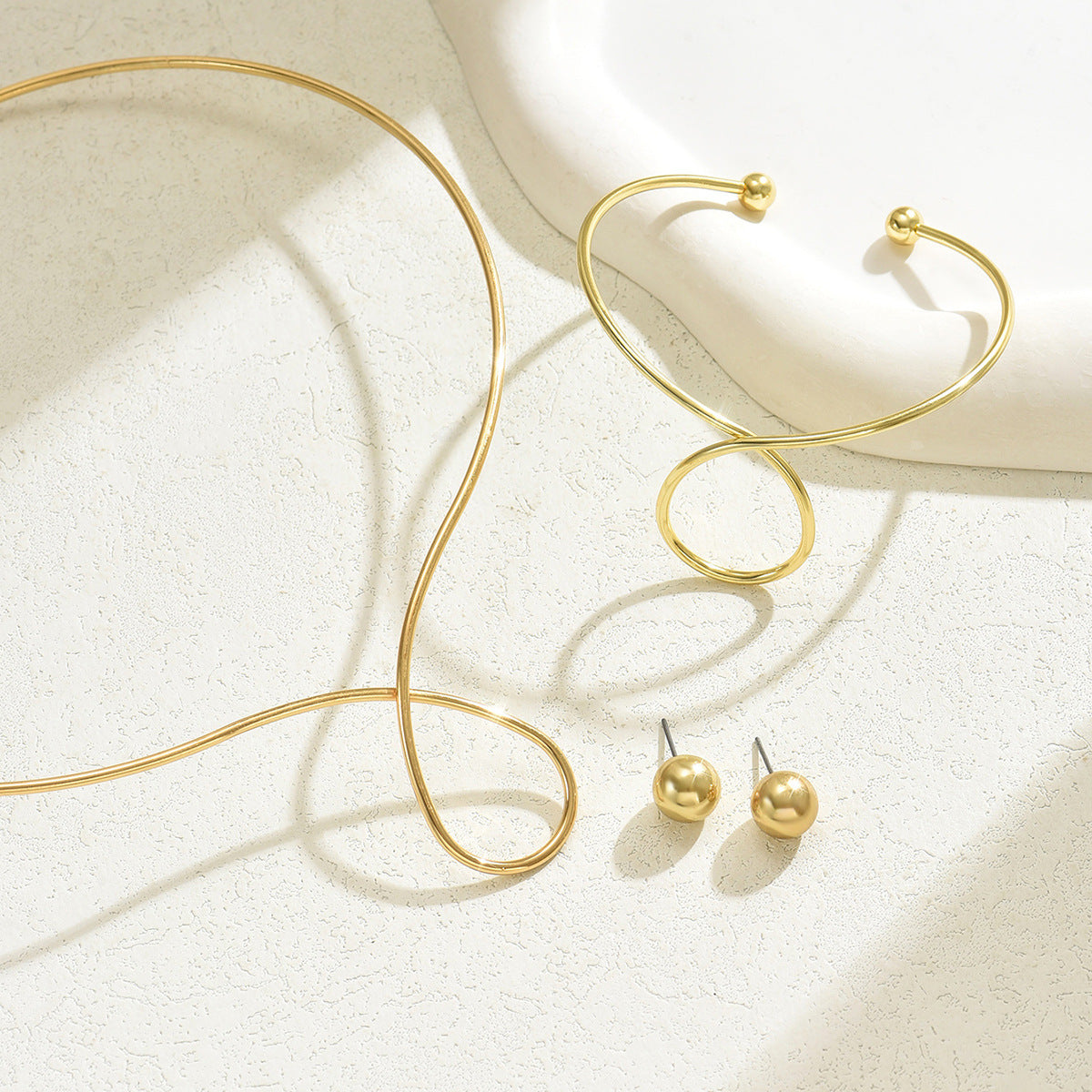 Set di gioielli Modern Loop da 3 pezzi