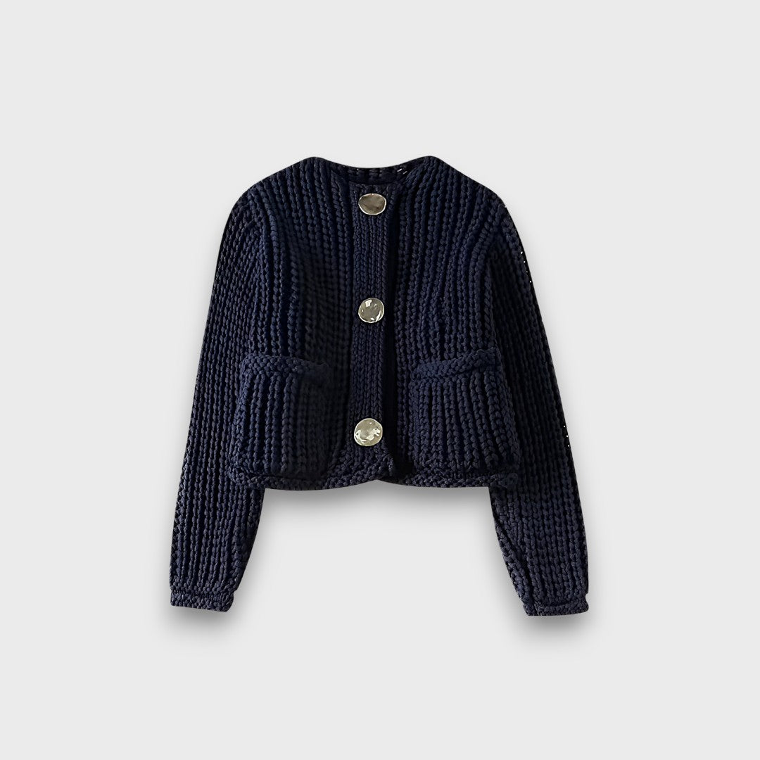 Moretta – Cardigan corto in maglia grossa