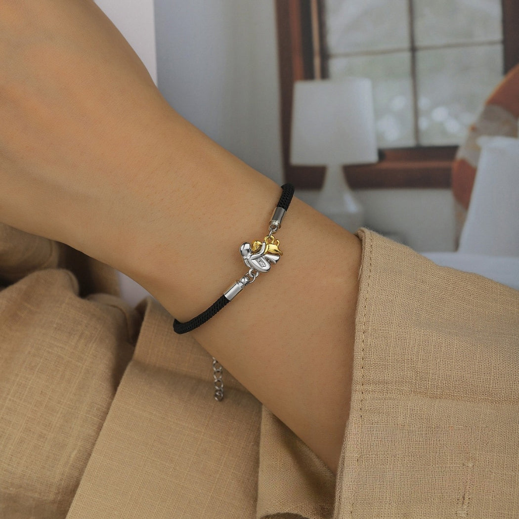Elisa - Bracciale con cordino e icona bastone