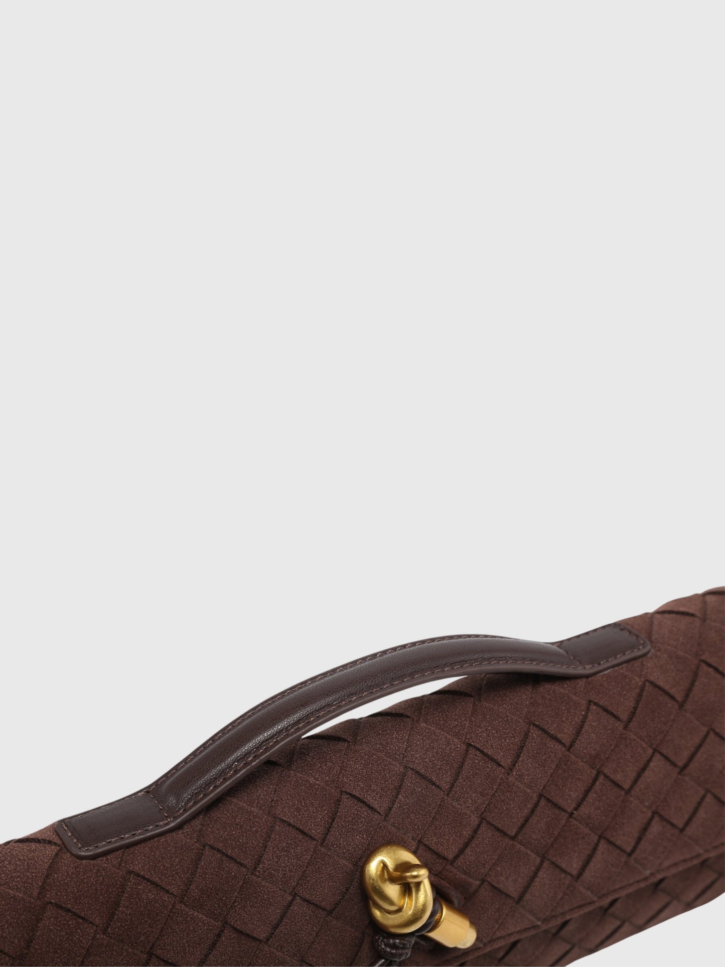 Ciliegia | Pochette in Camoscio Intrecciato di Lusso