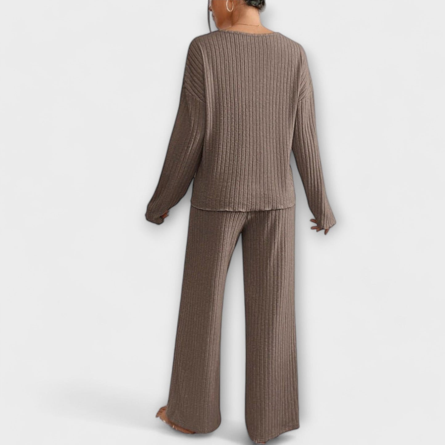 Set di lettini a righe