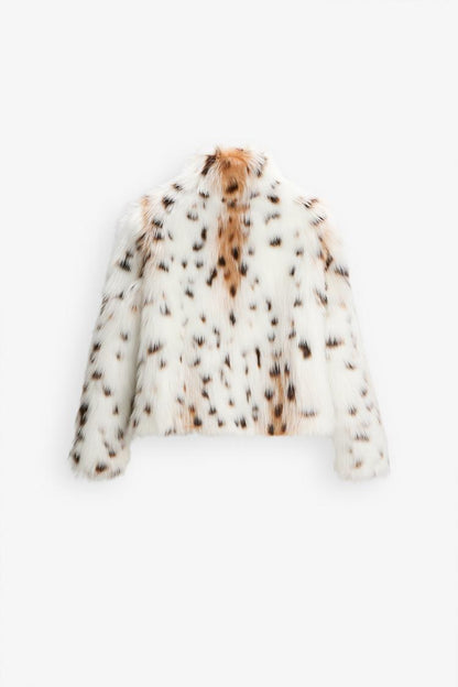 GIACCA IN FINTA PELLICCIA LEOPARDO
