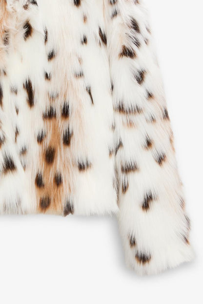 GIACCA IN FINTA PELLICCIA LEOPARDO