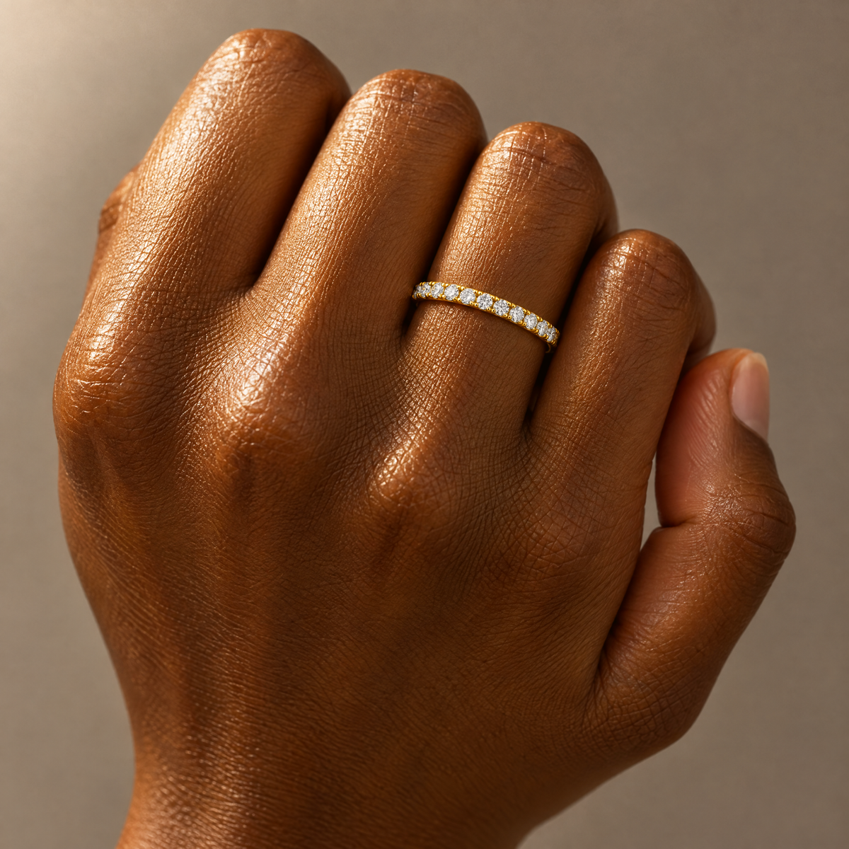 Slim Pavé Band ring