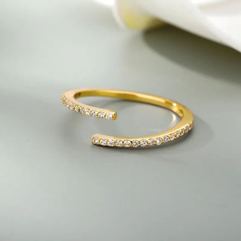 Eliandrea | Anello Classico in Zirconio Oro 18K