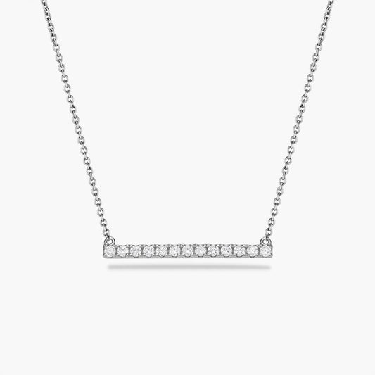 Pavé Bar Necklace