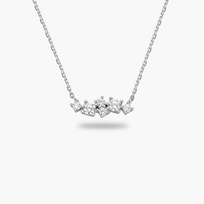 Round Cluster Pendant Necklace