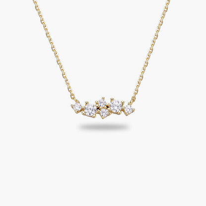 Round Cluster Pendant Necklace