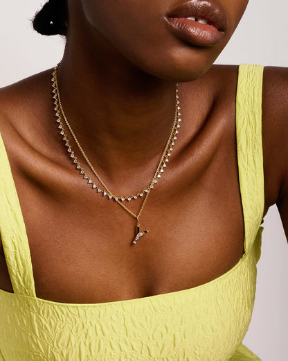 Initial Necklace – Gold