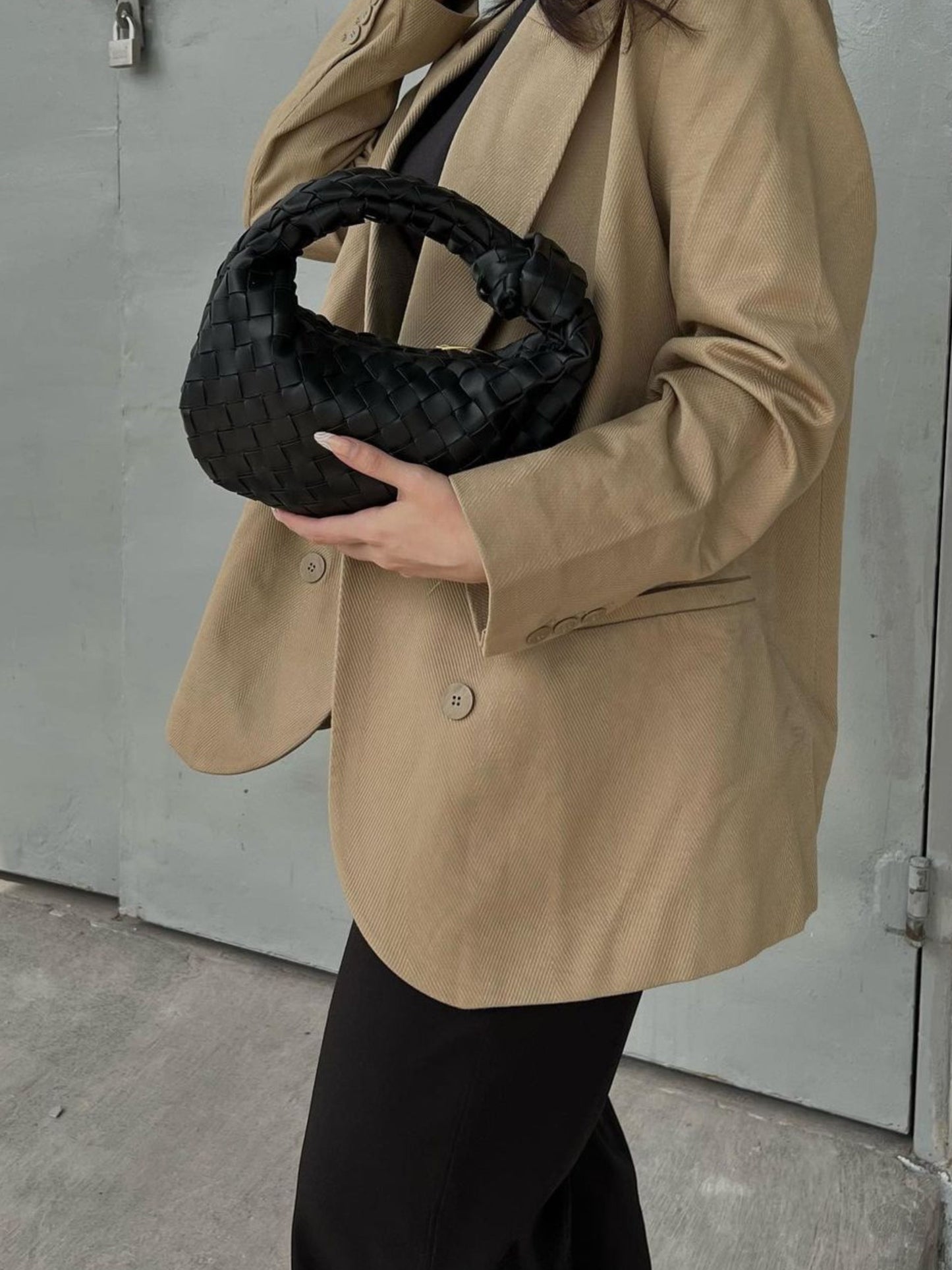 Siena | Borsa Piccola con Manico Intrecciato