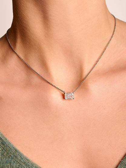East-West Radiant Pendant Necklace