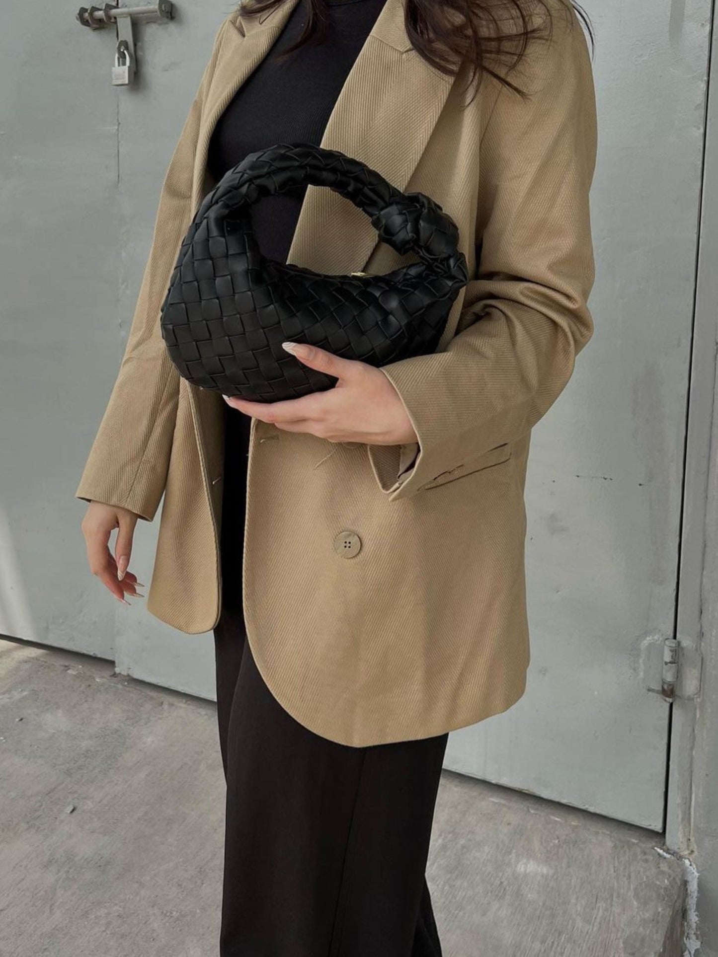 Siena | Borsa Piccola con Manico Intrecciato