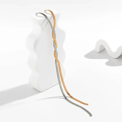 Flaira – Collana a serpente regolabile in oro