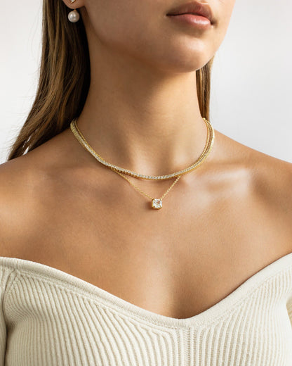 Petite Tennis Necklace (2 mm)