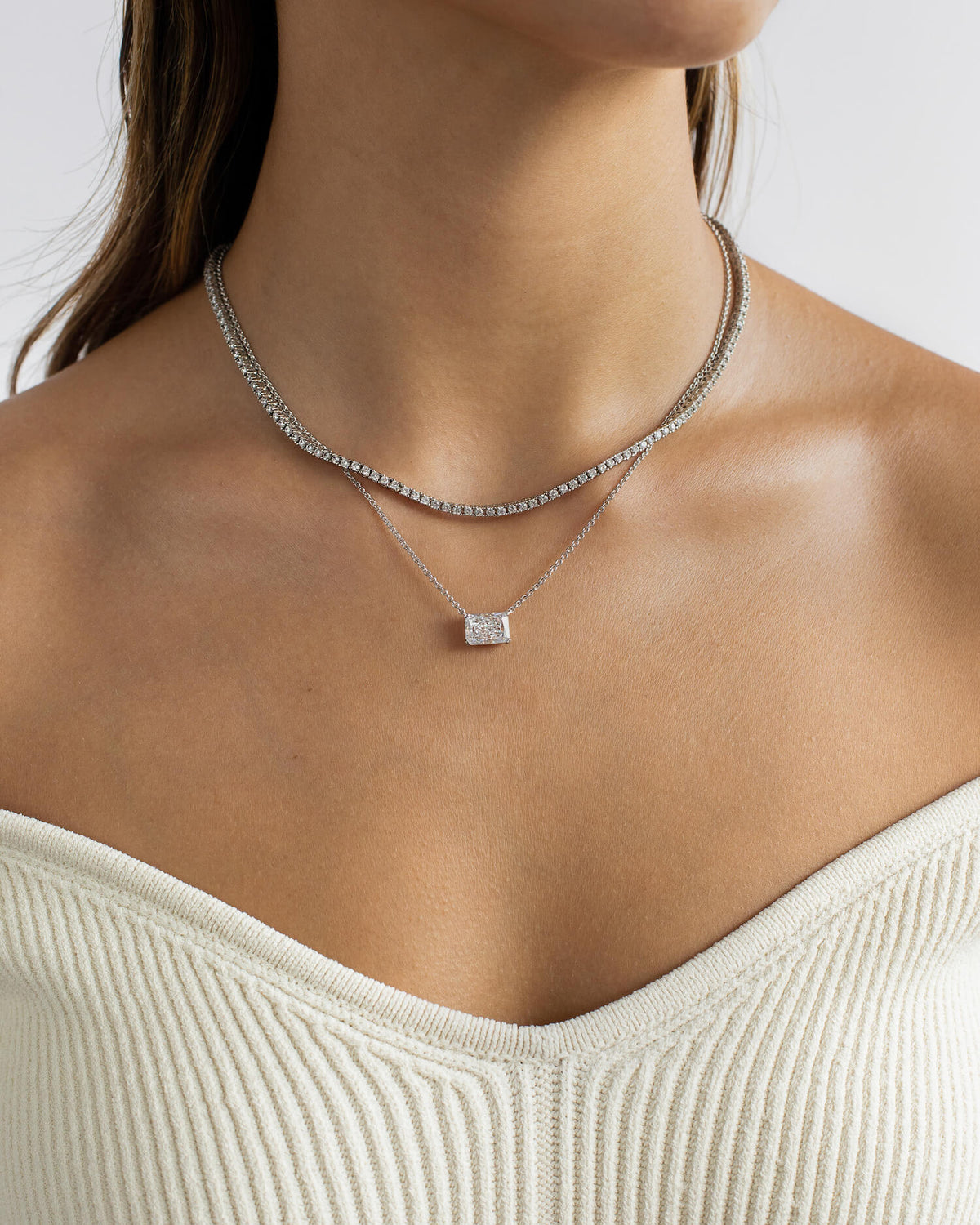 Petite Tennis Necklace (2 mm)