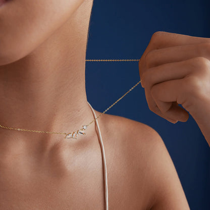 Asymmetric Mixed-Cut Necklace