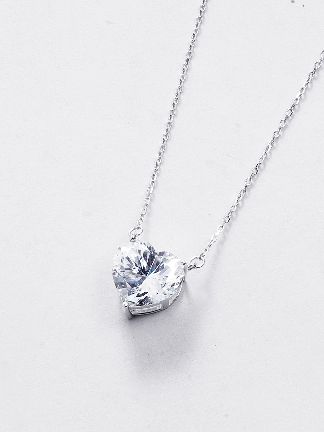 Heart-Cut Pendant Necklace