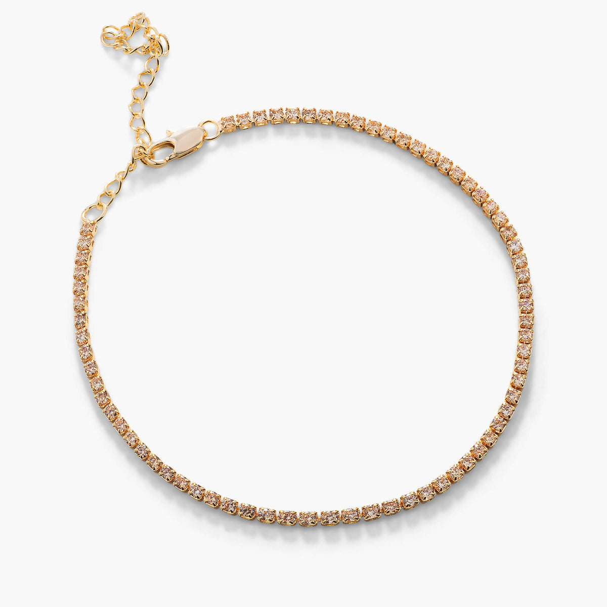Pastel Crystal Line Choker (2 mm)