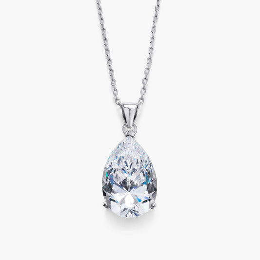 Statement Pear Pendant Necklace