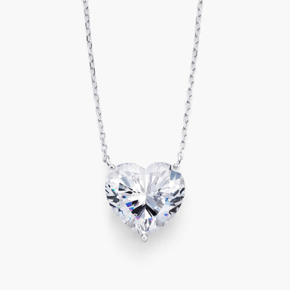Heart-Cut Pendant Necklace