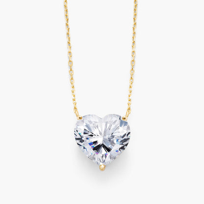 Heart-Cut Pendant Necklace
