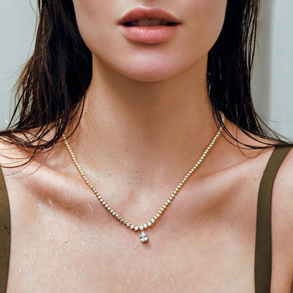 Convertible Pear Tennis Necklace