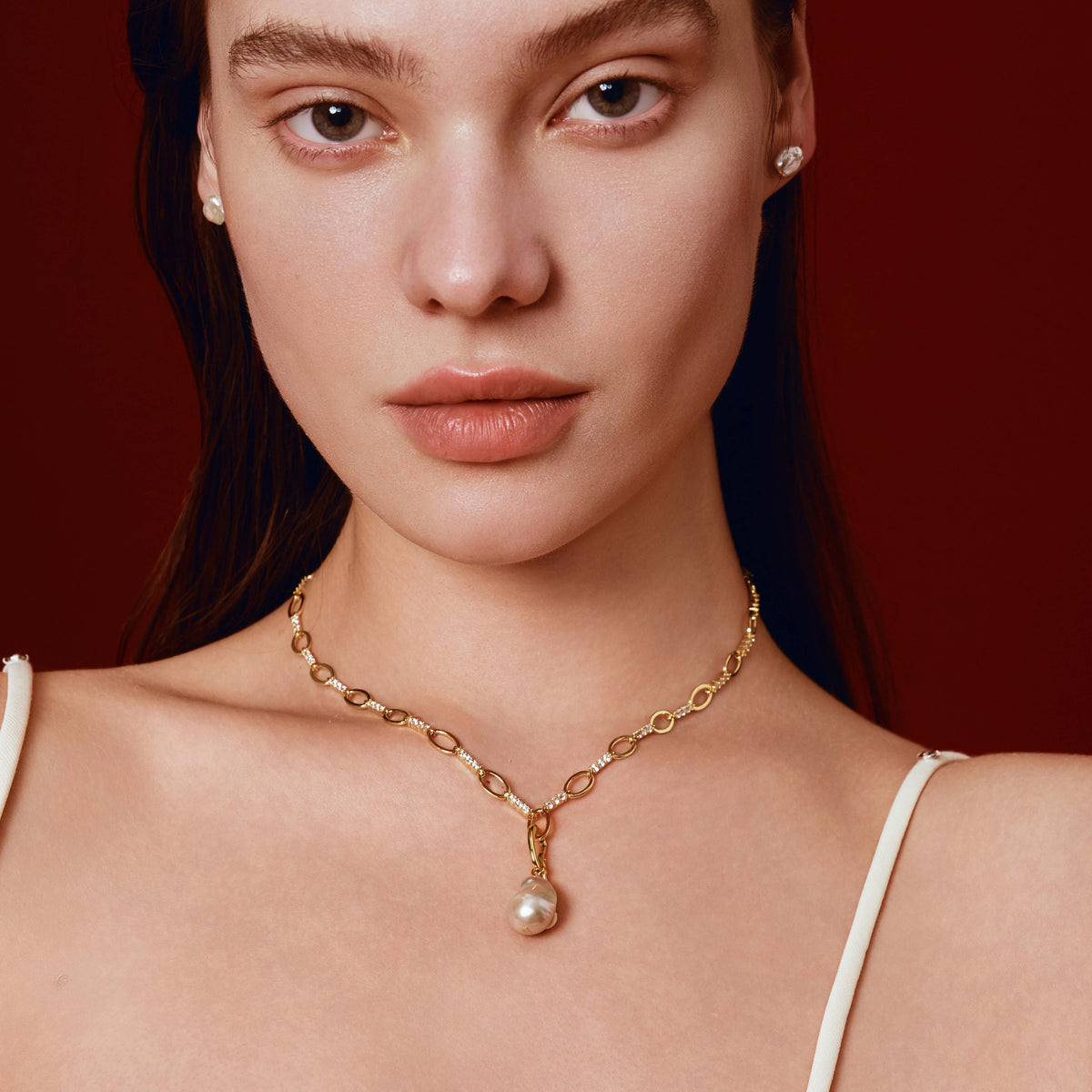 Pearl Pendant with Hinged Bail