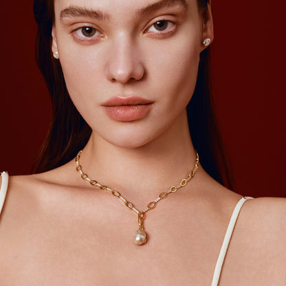 Pearl Pendant with Hinged Bail