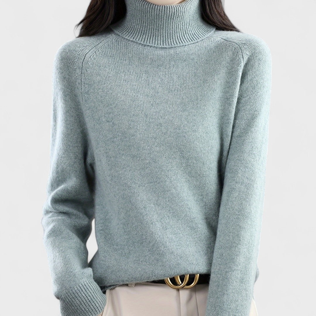 Sapphire - Maglione a collo alto solido