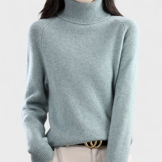 Zaffiro - Maglione a collo alto solido