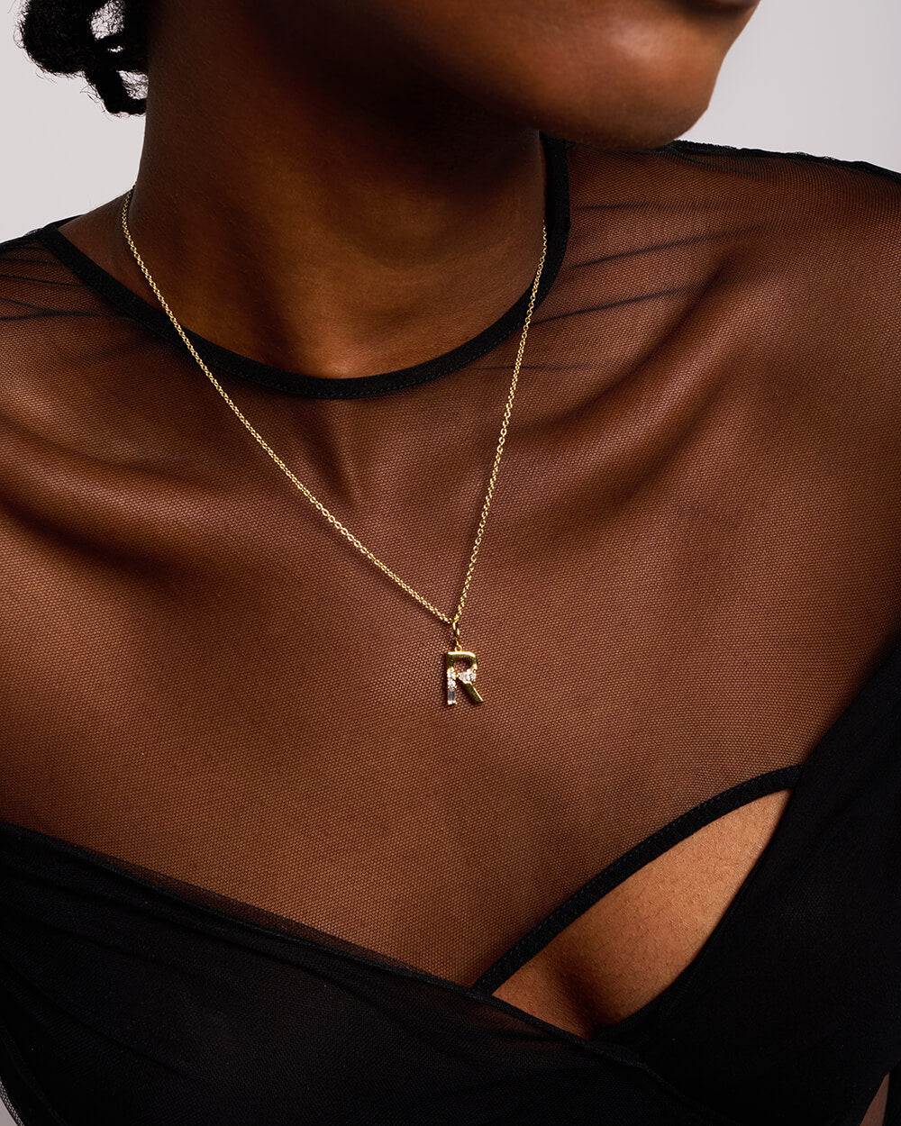 Initial Necklace – Gold