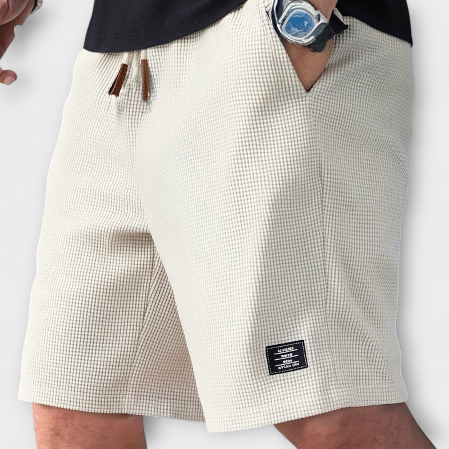 Shorts estivi in maglia a coste