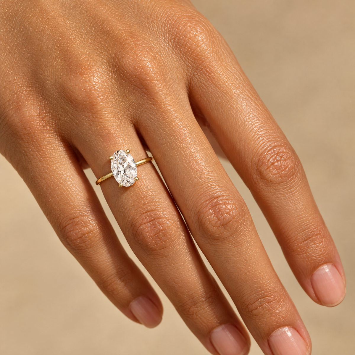 Classic Oval Solitaire ring