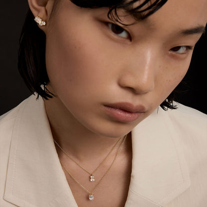 Oval Solitaire Necklace