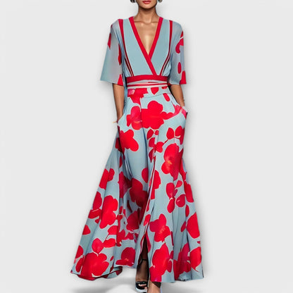 Elise - Elegante abito tubino con fiori