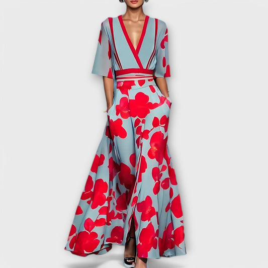 Elise - Elegante abito tubino con fiori