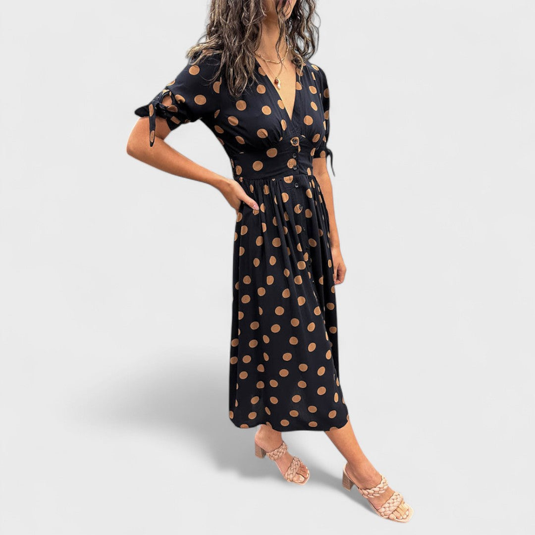 Monique - Vestito elegante a pois 