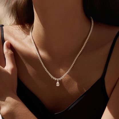 Convertible Pear Tennis Necklace