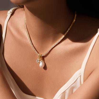 Pearl Pendant with Hinged Bail