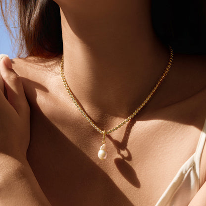 Pearl Pendant with Hinged Bail