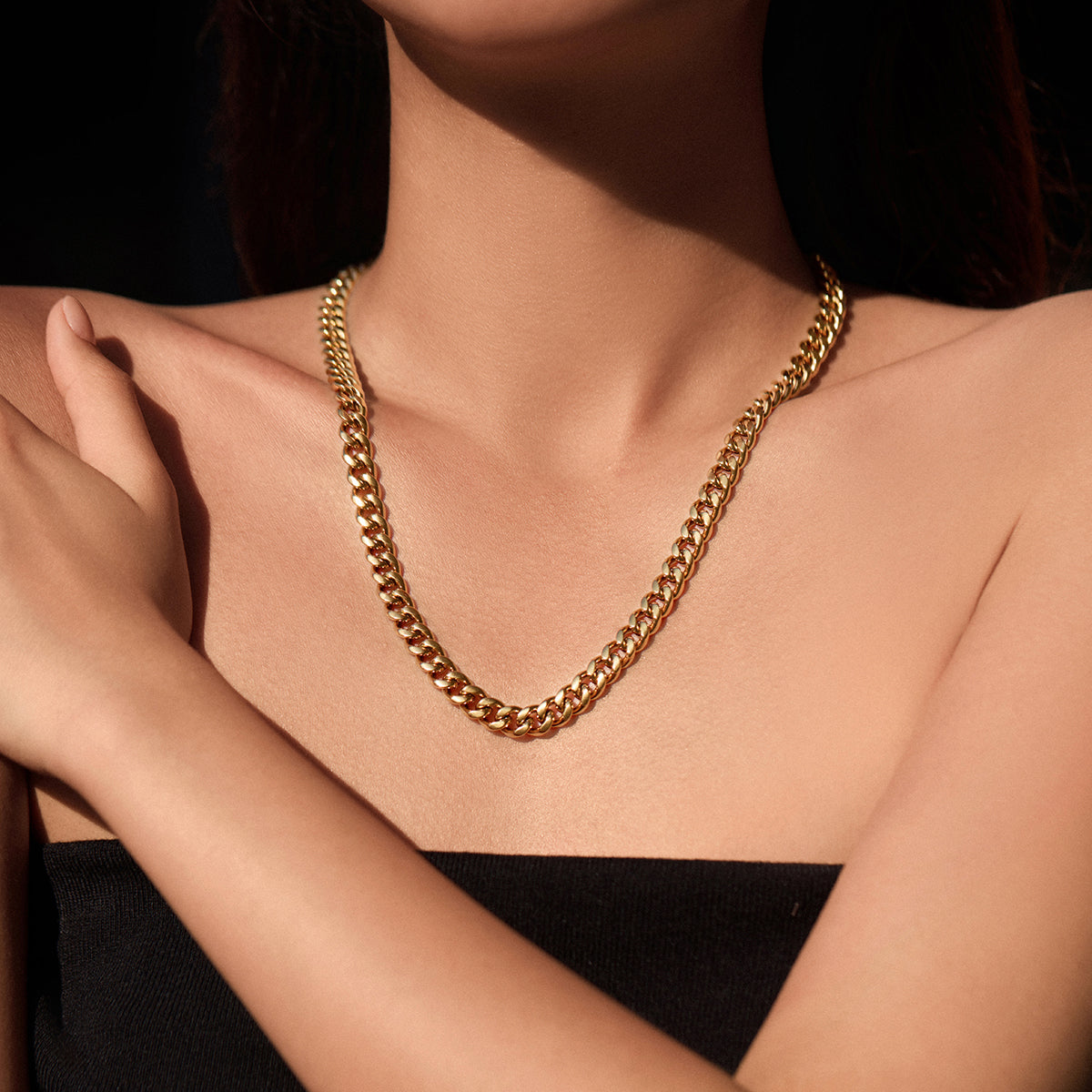Curb Chain Necklace (8 mm)