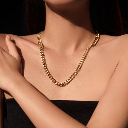 Curb Chain Necklace (8 mm)